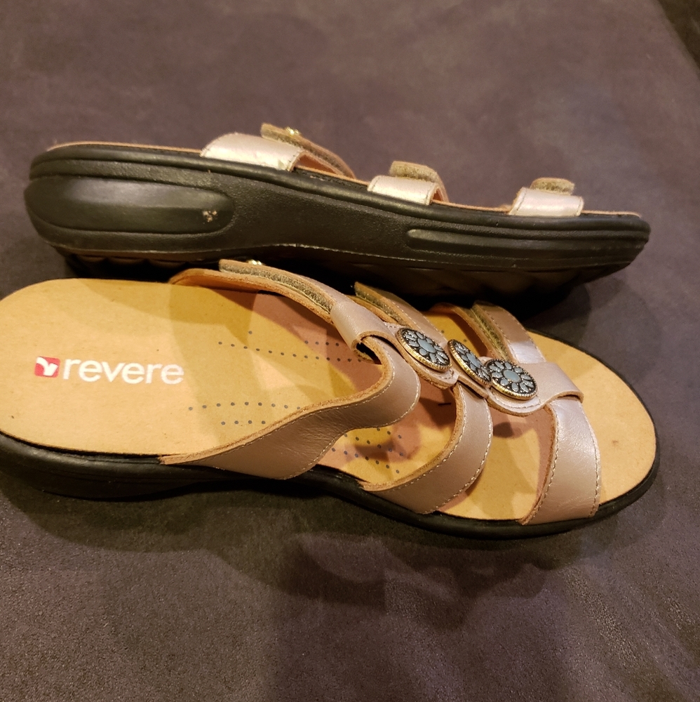 Revere Comfort Shoes Womens Morocco Champagne 5 M - Picture 7 of 9